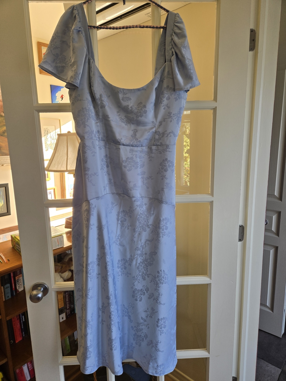 Light Blue Midi-length Dress
